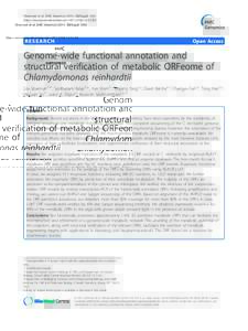 Ghamsari et al. BMC Genomics 2011, 12(Suppl 1):S4 http://www.biomedcentral.comS1/S4 RESEARCH  Open Access