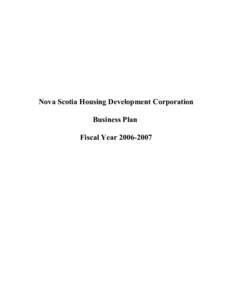 Housing Business Plan Fiscal Year[removed]