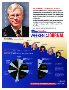 N E T W O R K  THE TOWNHALL.COM WEEKEND JOURNAL The Townhall.com Weekend Journal is a weekly news magazine that provides a comprehensive review of the week’s news from voices you can trust. Radio host and