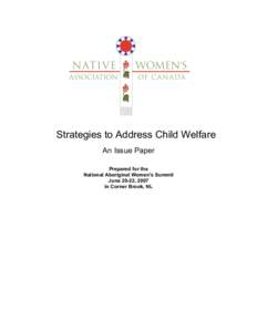 Strategies to Address Child Welfare