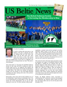 The National Sale Catalog is available at beltie.org  April 2016 US Beltie News