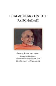 Commentary on the Panchadasi