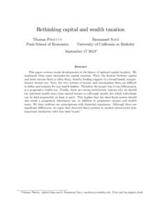 Capital is Back: Wealth-Income Ratios in Rich CountriesAppendix