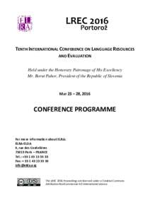Detailed Conference Programme2016