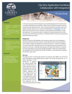 GIS Case Study: City View Application Combines Collaboration with Integration