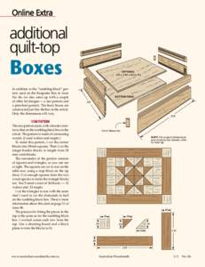 Online extra  additional quilt-top additional quilt-top Boxes