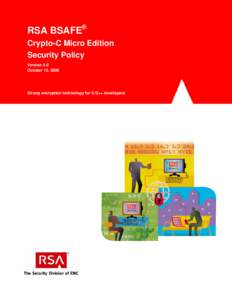 RSA BSAFE Crypto-C ME 3.0 Security Policy