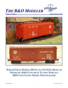 THE B&O MODELER Volume 6, Number 1 January/February[removed]WRIGHTTRAK MODELS HO SCALE M-53/53A BOXCAR