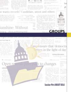 GROUPS  Groups • State Press Associations The Arizona Newspapers Association got right to the point