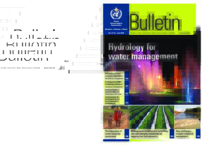 Bulletin Feature articles | Interviews | News | Book reviews | Calendar Wmo BullETIN  VolumE[removed]JulY 2008