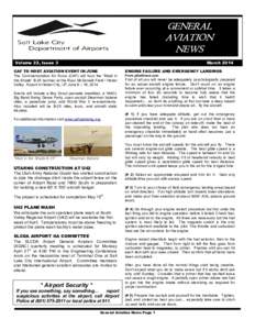 GENERAL AVIATION NEWS Volume 22, Issue 3  March 2014