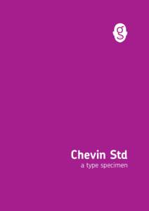 Chevin Std a type specimen   1