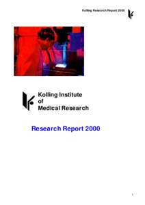 Staff and Students of the Kolling Institute 2000
