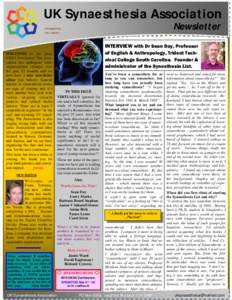 UK Synaesthesia Association Newsletter OCTOBER 2009 VOL 5 ISSUE 1