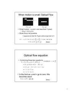 Matrix / Rotation matrix / Mathematics / Mathematical analysis / Partial differential equations / Multivariable calculus / Lucas–Kanade method / Optical flow / Differential equation