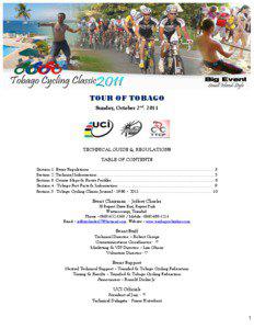 TOUR OF TOBAGO Sunday, October 2nd. 2011