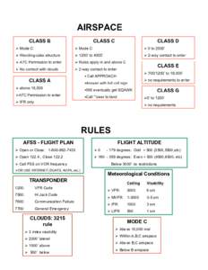 RULES AFSS - FLIGHT PLAN FLIGHT ALTITUDE   Open or Close: 