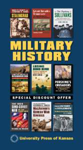 MILITARY HISTORY SPECIAL DISCOUNT OFFER  University Press of Kansas