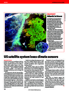 NEWS  SNAPSHOT Atlantic in bloom The death throes of a giant plankton