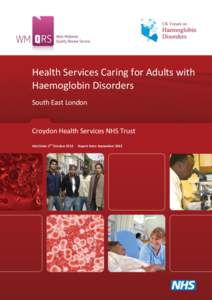 Health Services Caring for Adults with Haemoglobin Disorders South East London Croydon Health Services NHS Trust nd