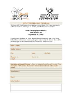Microsoft Word - Donated Firearms Form with Mule Deer Foundation