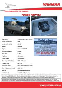Power Equipment Pty Ltd - Australia  POWER PROFILE Application