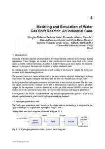 4 Modeling and Simulation of Water Gas Shift Reactor: An Industrial Case