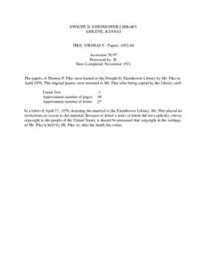 Microsoft Word - Pike, Thomas P.  Papers[removed]doc