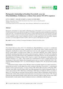 Phylogenetic relationships in Brazilian Pleurothallis sensu lato (Pleurothallidinae, Orchidaceae): evidence from nuclear ITS rDNA sequences