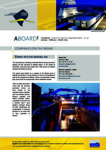 copyright© Mike Louagie  Published four times a year newsletter I promotion shortsea shipping flanders I nr. 47 January - February - March 2013