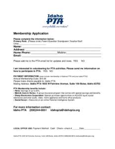 Microsoft Word - Idaho PTA Membership Application