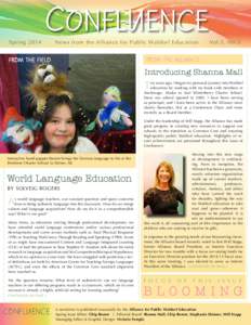 SpringC ONFLUENCE News from the Alliance for Public Waldorf Education  Vol.3, No.3
