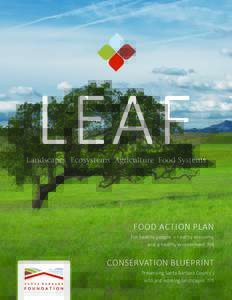 Landscapes Ecosystems Agriculture Food Systems  FOOD ACTION PLAN For healthy people, a healthy economy, and a healthy environment P/4