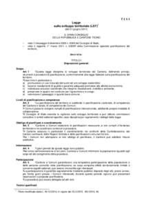 Legge sullo sviluppo territoriale (LST)1 (del 21 giugnoIL GRAN CONSIGLIO DELLA REPUBBLICA E CANTONE TICINO