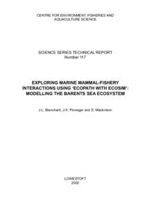 CENTRE FOR ENVIRONMENT, FISHERIES AND AQUACULTURE SCIENCE SCIENCE SERIES TECHNICAL REPORT Number 117