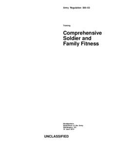Army Regulation 350–53  Training Comprehensive Soldier and