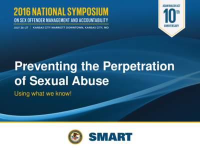 Preventing the Perpetration of Sexual Abuse