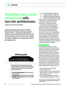 Networking  Simplified data center networking with two-tier architectures By Robert Lesieur and Charles Goldberg