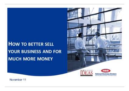 How to better sell your business and for much more money (final)