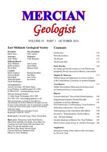 MERCIAN Geologist VOLUME 18 PART 3