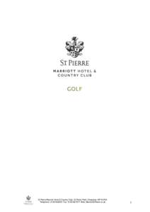 Golf course / Golf / Titleist / St Pierre /  Monmouthshire