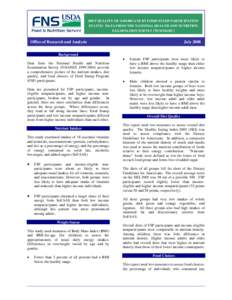 Microsoft Word - One Pager -- FSP Report.doc