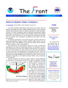NOAA’s National Weather Service  December 2014 Airborne Weather Radar Limitations by John Werth, Seattle ARTCC Center Weather Service Unit