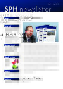No. 3 | MaySPH newsletter news  DEAR READERS,