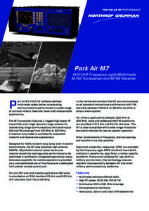 Park Air M7  VHF/UHF Frequency-agile Multimode M7XS Transceiver and M7RS Receiver  P