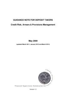 Credit Risk Guidance Notes
