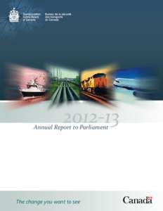 [removed]Annual Report to Parliament The change you want to see