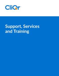 Support, Services and Training Support, Services and Training  Page 2