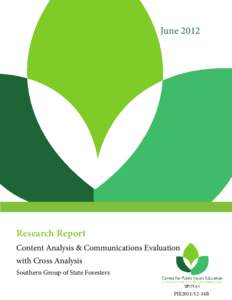 JuneResearch Report Content Analysis & Communications Evaluation with Cross Analysis Southern Group of State Foresters