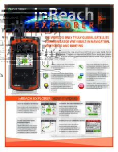 Global Positioning System / DeLorme / Waypoint / Text messaging / Short Message Service / Mobi